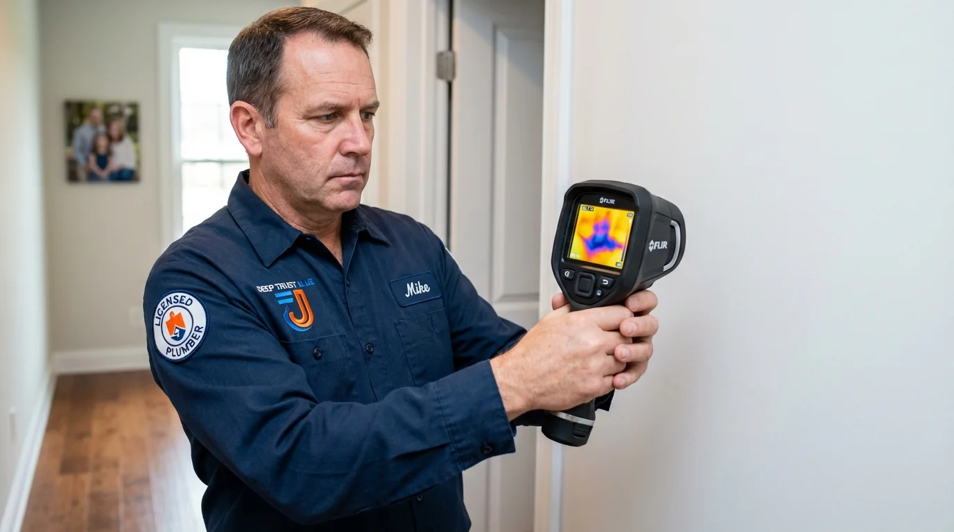 Thermal imaging leak detection by Johns Plumbing LLC in Burnsville